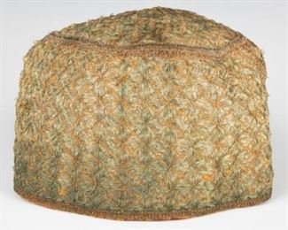 A WOMAN'S HEAD COVERING. Probably Poland, c. 1900.