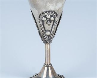 Sterling Silver Kiddish Cup by Bezalel