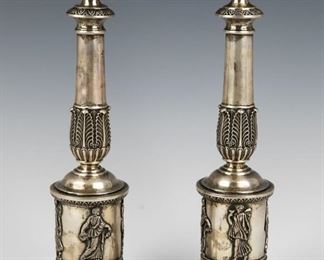Silver Candlesticks. Germany