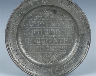 German pewter presentation dish