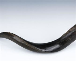 A YEMENITE KUDU SHOFAR HORN. Israel, Modern. Half