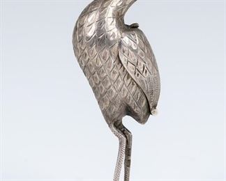 Figural Silver Container. Dutch