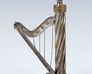 A STERLING SILVER SPICE CONTAINER. Probably Israel