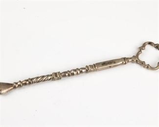 A SILVER TORAH POINTER. Morocco, c.1880.