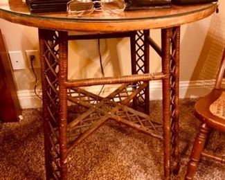 Antique Wicker Table