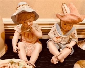 Large Pair of Piano Babies