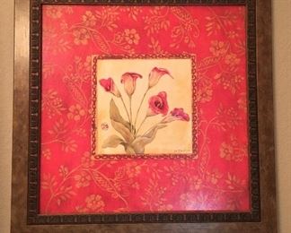 "ORCHIDS IN RED" GALLARY WRAP CANVAS BY JO MOULTON
