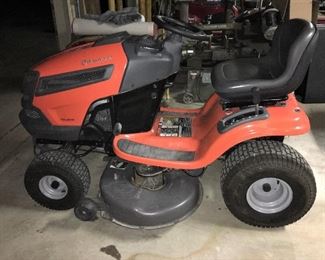 EXCELLENT BARELY USED HUSQVARNA 22HP RIDING MOWER WITH VERY LOW HOURS RUNNING PERFECT AND READY TO MOW.