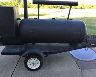 BRAND NEW CUSTOM BUILT BBQ/SMOKER TRAILER.  JUST IN TIME FOR YOUR SUMMER FUN!