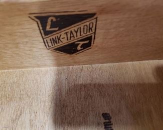 Link Taylor Pilgrim Pine 3 pc Solid Knotty Pine Coffee table with gray slate style insert, 2 different end tables 1 with  gray slate style insert       Sizes: Coffee: 4'W x 20"D x 21.5"H  End: 25"W x 24.75"D x 23"H End: 34" Wx 20"D x 28.25"H