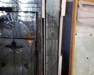 Assorted Stain & Leaded glass double sided low E panels 8" x 64"
