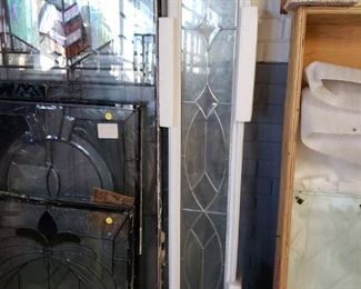 Assorted Stain & Leaded glass double sided low E panels 8" x 64"