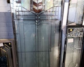 Assorted Stain & Leaded glass double sided low E panels 22" x 64"