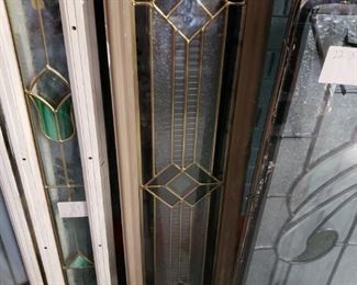 Assorted Stain & Leaded glass double sided low E panels 8" x 48"