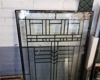 Assorted Stain & Leaded glass double sided low E panels 22" x 64"
