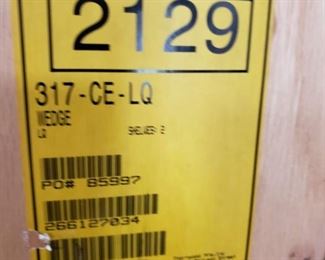 Thornwood Solid Oak Wedge 5 Shelf Corner End Cabinet 22'W x 16"D x 71"H