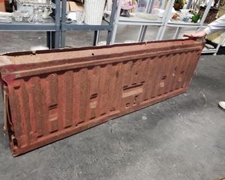 Vintage Ford Solid Steel Red Tailgate 67.25" x 23"