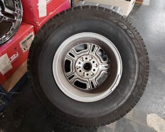 Goodyear Wrangler RT/S Tire with Rim Slightly used