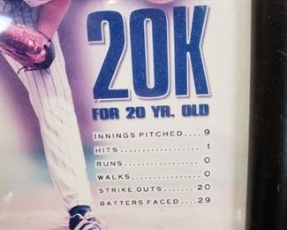 Vintage Kerry Wood Chicago Cubs Stats Framed