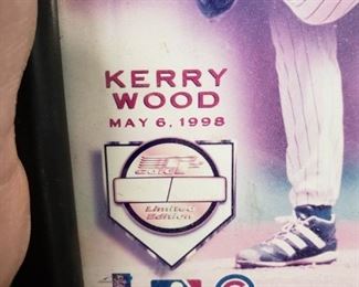 Vintage Kerry Wood Chicago Cubs Stats Framed
