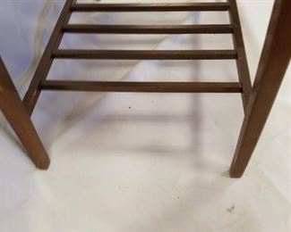 Mid Century Modern Wood Frame Wood Grain Laminate Top Table 29.5"W x 19.5"D x 20.75"H