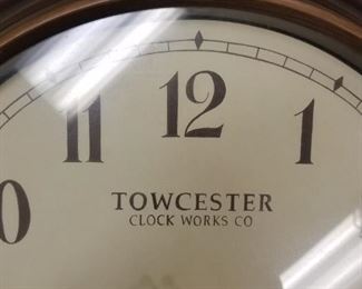Towchester Clock Works Co Large Antique Brass Clock 