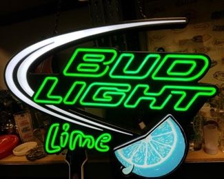 Rare Bud Light Lime LED Sign