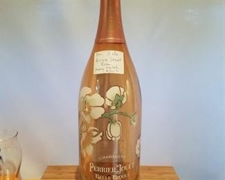 Perrier Jouet Large 3 Liter Pink champagne Dummy Bottle Empty Sealed