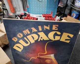 Rare Two Brother Domaine Dupage Wooden Sign