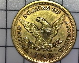 1901 2.5 gold coin reverse