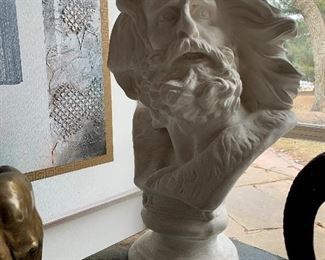 Plaster Relief Bust of Moses