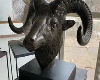 Bronze Big Horn Sheep Sculpture