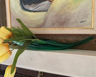 Blenko Cornucopia Vase