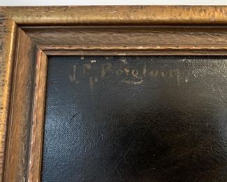 Original Oil on Canvas by Gutzon BORGLUM - Squash with Hatchet