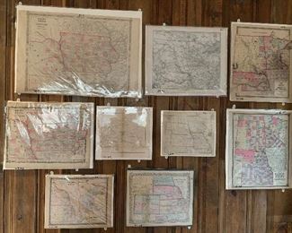 Antique Nebraska Territory and State Maps