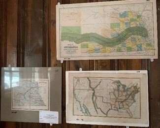 Antique RAIL ROAD Maps