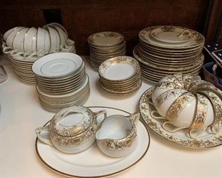 Noritake China "Dawn" Pattern and "Christmas Ball" Pattern