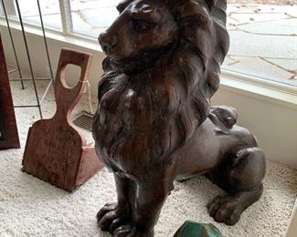 Large Floor Standing Lion Sculpture