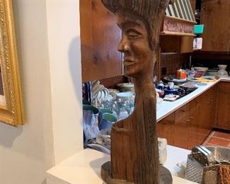 Hand Made Figural Wood Carving