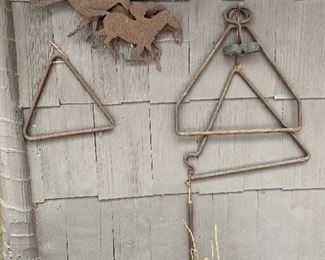 Antique "Dinner Bell" Triangles