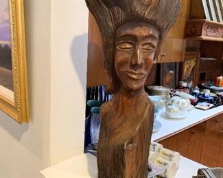 Hand Made Figural Wood Carving