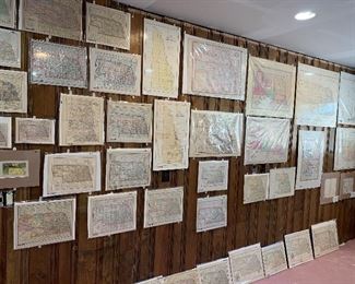 Large Collection of Antique Maps