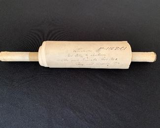 1892 Antique Rolled Map Showing Railroads in Nebraska