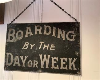 Antique Boarding Sign