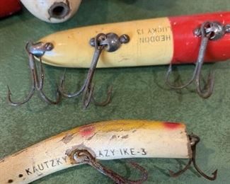 HEDDON and KAUTZKY Vintage Fishing Lures