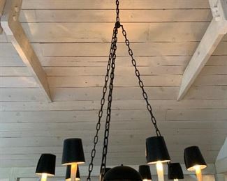 Large Wrought Iron Metal Chandelier (Purchased from Drew's Antiques in Omaha)