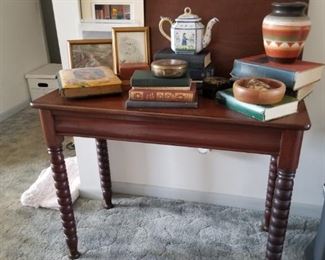 Walnut game table