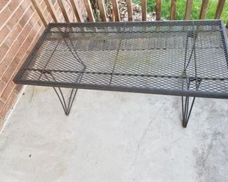 1 of 2 iron benches