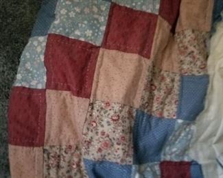 Close up of vintage quilt