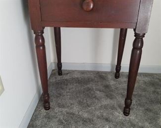 Antique Walnut table with dovetail drawer